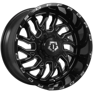 TIS Wheels – 544BM – Black – 20″x10″ -25mm – Summer Wheels – 544BM2105225